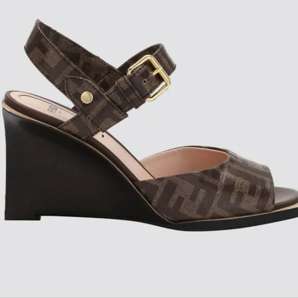 Fendi Women's FF Wedge Sandals